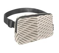 Marsupio per donne e uomini, marsupio per attività all'aperto, sottile, da corsa, per passeggiate, jogging, escursionismo, viaggi, allenamento, carta da parati beige, Multi, 1.5x9.0x5.9in/4x23x15cm,