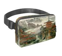 Marsupio per donne e uomini, marsupio per attività all'aperto, sottile, da corsa, per passeggiate, jogging, escursionismo, viaggi, allenamento, templi in montagna, Multi, 1.5x9.0x5.9in/4x23x15cm,