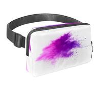 Marsupio per donne e uomini, marsupio per attività all'aperto, sottile, da corsa, per passeggiate, jogging, escursionismo, viaggi, allenamento, colore viola, Multi, 1.5x9.0x5.9in/4x23x15cm, Marsupio