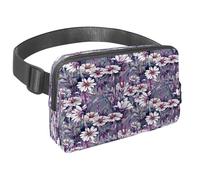 Marsupio per donne e uomini, marsupio per attività all'aperto, sottile, da corsa, per passeggiate, jogging, escursionismo, viaggi, allenamento, motivo floreale estivo senza cuciture, Multi,