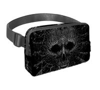 Marsupio per donne e uomini, marsupio per attività all'aperto, sottile, da corsa, per passeggiate, jogging, escursionismo, viaggi, allenamento, totem sciamano, testa lupo mannaro voodoo, Multi,