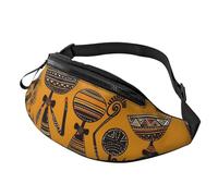 Marsupio per donne e uomini, regolabile, borsa a tracolla con cultura africana creativa ovunque