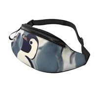 Marsupio per donne e uomini, zaino a tracolla con simpatico pinguino con motivo animale, borsa a tracolla con tracolla regolabile