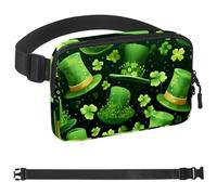 Marsupio per il giorno di San Parikh per uomo e donna, per escursionismo, corsa, jogging, tasca con cinghia regolabile, per corsa, camminata, viaggi, Multicolore 13, 1.5x9.0x5.9in/4x23x15cm