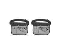 Marsupio per infermieri, regolabile, in tessuto Oxford, viola, Set da 2 (grigio), 26.5x21cm, come descrizione