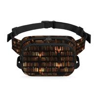 Marsupio per libri, multifunzione, per viaggi, sport, corsa, biblioteca, libri, marsupio, borsa da cintura, per donne, uomini, ragazze e ragazzi, Colore, XL, Organizer per borse