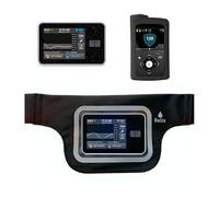 Marsupio per microinfusore invisibile con finestra trasparente custodia elastico regolabile per pompa insulina discreto e confortevole (Nero)