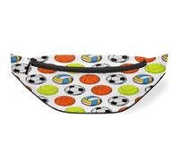 Marsupio per pallacanestro, calcio, tennis, pallavolo, per donne, uomini, ragazze, ragazzi, bambini, sport, marsupio, marsupio, borsa da cintura per viaggi, sport, corsa, Colore, M