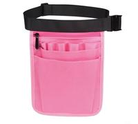 Marsupio per riparazione a mano con materiale Oxford impermeabile, scomparti multipli, cintura regolabile, fibbie resistenti per una facile organizzazione degli attrezzi (rosa)