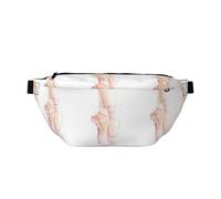Marsupio per scarpe da balletto, borsa a tracolla regolabile per uomini e donne, corsa, escursionismo, arrampicata, palestra, cyclette, ecc., Nero , Taglia unica