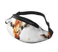 Marsupio per spartiti musicali per donne e uomini alla moda marsupio regolabile per allenamento corsa viaggio marsupio casual, Graziosa giraffa., Taglia unica