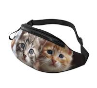 Marsupio per spartiti musicali per donne e uomini alla moda marsupio regolabile per allenamento corsa viaggio marsupio casual, Gatti di famiglia di gattini, Taglia unica