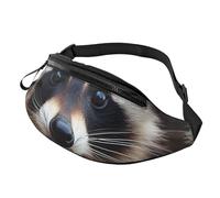 Marsupio per spartiti musicali per donne e uomini alla moda marsupio regolabile per allenamento corsa viaggio marsupio casual, Piccolo procione, Taglia unica