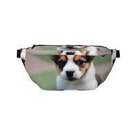 Marsupio per uomini e donne con tracolla regolabile, grande marsupio da trekking per corsa, ciclismo, modelli di cuccioli timidi, nero, taglia unica, Nero , Taglia unica