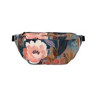 Marsupio per uomo e donna, con linee di fiori, con cinghia regolabile, alla moda, marsupio da viaggio, Fiori di diverso, Taglia unica