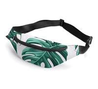 Marsupio per uomo e donna, marsupio a tracolla con foglie di palma ciano, per viaggi, passeggiate, corsa, stile 4, 36 x 15 cm, Multicolore, Taglia unica, Zaini Sling