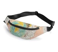 Marsupio per uomo e donna, marsupio con astronauta che tiene la terra, marsupio a tracolla per viaggi, passeggiate, corsa, stile 3, 36 x 15 cm