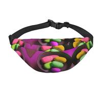 Marsupio per yoga e meditazione, regolabile, alla moda, resistente all'acqua, per viaggi, corsa, escursionismo, ciclismo, colore nero, taglia unica, Nero , Taglia unica