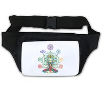 Marsupio per yoga, meditazione, arte dei 7 chakra, colore: bianco