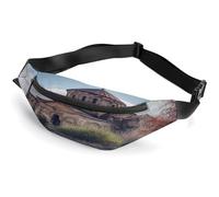 Marsupio personalizzato con cinghia regolabile, borsa casual per viaggi, sport, corsa, escursionismo, Chiesa armena, 36*15cm, Zaino casual