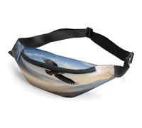 Marsupio personalizzato con tracolla regolabile, borsa casual a tracolla con gocce di cioccolato, per viaggi, sport, corsa, escursionismo, Monti Aquila, 36*15cm, Zaino casual