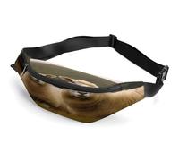 Marsupio personalizzato con tracolla regolabile, due leoni, borsa casual per viaggi, sport, corsa, escursionismo, Due Pecore Bianche, 36*15cm, Zaino casual