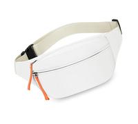 Marsupio piccolo a tracolla, alla moda, pratico marsupio con cinghia regolabile, per corsa, escursionismo, Colore: bianco.