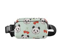 Marsupio piccolo marsupio con cinghia regolabile alla moda marsupio cintura con motivo panda illustrazione donne uomini adolescenti per lo shopping sport lavoro, Illustrazione del modello di panda, 1