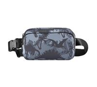 Marsupio piccolo marsupio con tracolla regolabile carino borsa a tracolla divertente dinosauri donne uomini adolescenti per viaggi corsa escursionismo, Dinosauri divertenti, 1 Size
