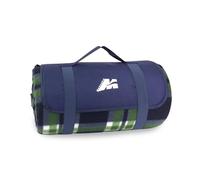 Marsupio picnic4 Copera da Picnic in Flanella con Fondo Impermeabile, Blu, 32x16x16 cm