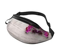 Marsupio piramidi d'Egitto per uomo e donna, alla moda, regolabile, per viaggi, sport, passeggiate, Fiore in legno, Taglia unica