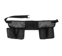 Marsupio Porta Attrezzi per Pulizia Molte Tasche e Cintura Regolabile Nero | Design Multifunzione Scomparti Separati, Apertura Cerniera, Adatto per Panni e Spazzole