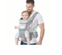 Marsupio porta bebè, marsupio porta bebè da neonato a bambino, marsupio porta anca bebè 6 in 1, zaino porta bebè da trekking, adatto per neonati, lattanti e bambini piccoli (versatile per tutte le sta