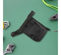 Marsupio portaoggetti per attrezzi, organizer multi-scomparto con cintura regolabile, custodia in tessuto Oxford per riparazione manuale, compatibile con penne Flashli (nero)