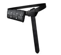 Marsupio portatile e fascia regolabile O Circlet Belt Band Set per costume storico Accessori Pack con chiusura, Nero , Taglia unica