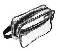 Marsupio portatile trasparente marsupio multifunzione marsupio trasparente accessorio sportivo, Nero , 22.90X14.70X6.60CM