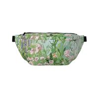 Marsupio primaverile con stampa di erbe aromatiche, regolabile, leggero, da viaggio, per passeggiate, ciclismo, escursionismo, viaggi