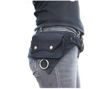 Marsupio Punk Medievale Marsupio da Donna Marsupio da Esterno Vintage in Pelle Pu Tasche Regolabili Portamonete Sport all'Aria Aperta Borsa A Bottone Accessorio per Costume Cosplay,Rosso, Lapp Stile