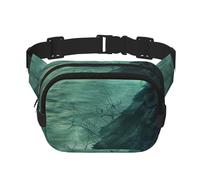 Marsupio quadrato a doppio strato con stampa ispirata alla strega del mare, accessorio da viaggio alla moda, per uomini e donne