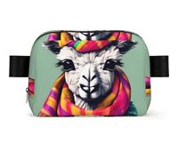Marsupio quadrato alla moda con stampa lama in una sciarpa, marsupio multi tasca a tracolla con tracolla regolabile