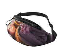 Marsupio realistico con fiori di ciliegio, per donne e uomini, alla moda, regolabile, per allenamento, corsa, viaggi, stile casual, Aromaterapia Spa, One Size