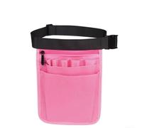 Marsupio regolabile durevole con 8 tasche per attrezzi e accessori da lavoro, progettato per gli operatori sanitari (rosa)