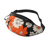 Marsupio regolabile per viaggi, escursionismo, ciclismo, corsa all'aperto, Margherita Arancione 5, Taglia unica, Organizer per borse