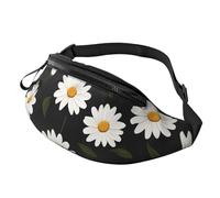 Marsupio regolabile per viaggi, escursionismo, ciclismo, corsa all'aperto, Semplice Margherita Fiore 6, Taglia unica, Organizer per borse