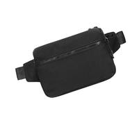 Marsupio regolabile unisex in nylon leggero e resistente, per palestra e uso quotidiano, Nero , Taglia unica