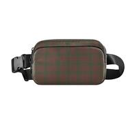 Marsupio resistente all'acqua con cinturino regolabile alla moda borsa a tracolla borsa a tracolla natalizia plaid tartan motivo tartan donne uomini per viaggi vacanze corsa, Motivo scozzese natalizio