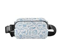 Marsupio resistente all'acqua con cinturino regolabile Borsa a tracolla alla moda borsa a tracolla utensile da cucina senza cuciture donne uomini per viaggi vacanze corsa, Utensili da cucina senza