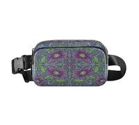 Marsupio retrò Clematis William Morris, alla moda, per donne e uomini, impermeabile, con tracolla regolabile, per viaggi, palestra, lavoro