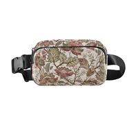 Marsupio retrò con fiori bohémien, alla moda, per uomo e donna, mini borsa a tracolla da viaggio con tracolla regolabile per ciclismo, escursionismo, palestra, Retro Strani Fiori Boemia, Taglia unica