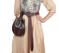 Marsupio rinascimentale in pelle, stile steampunk, stile medievale, in pelle, marsupio da cintura vintage